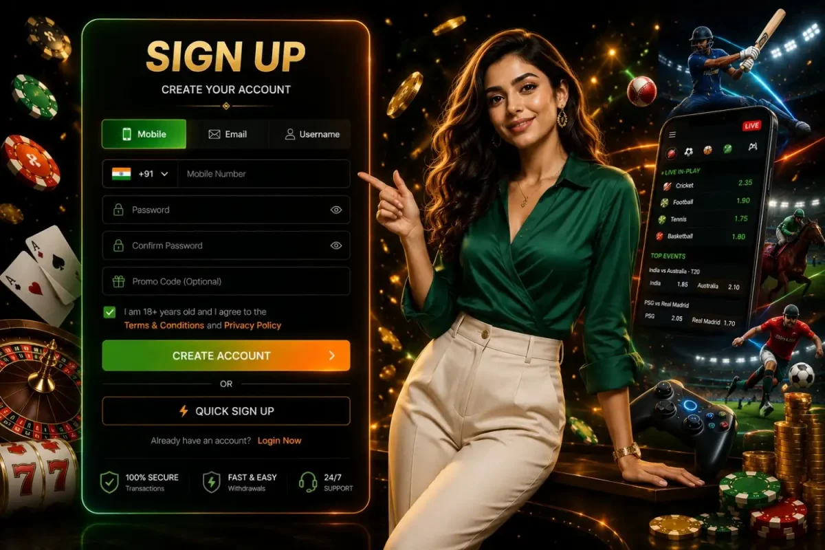 FairPlay sign up page with secure account registration and live sports platform